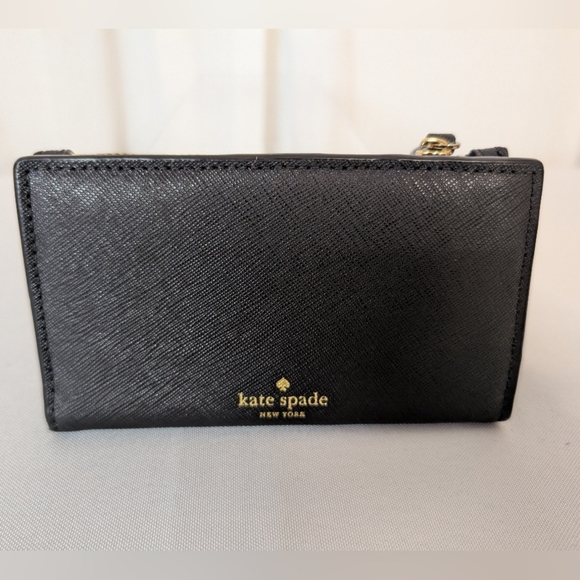 Kate Spade Penguin Black Dashing Beauty Bifold Card Wallet EUC - Picture 4 of 8